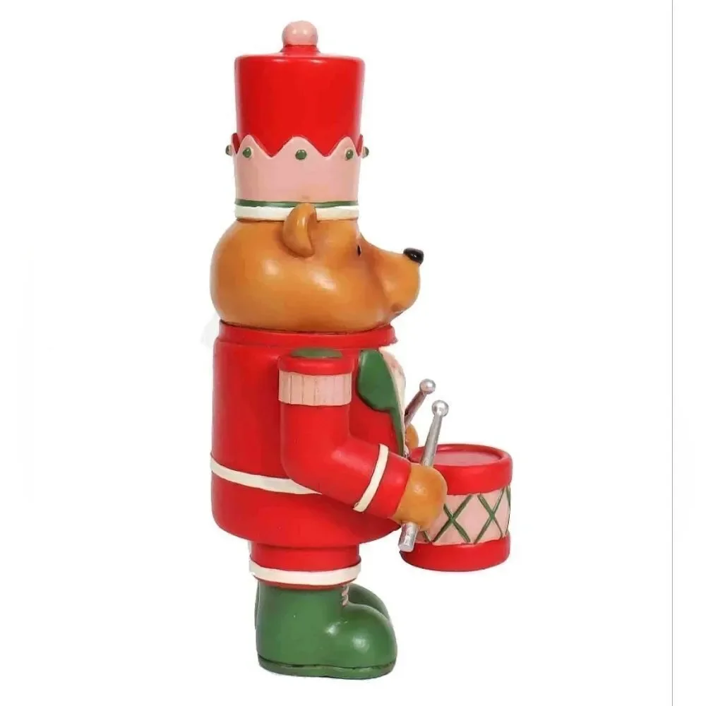 New Bear Nutcracker Christmas Tabletop Decoration, 10in, by Holiday Time